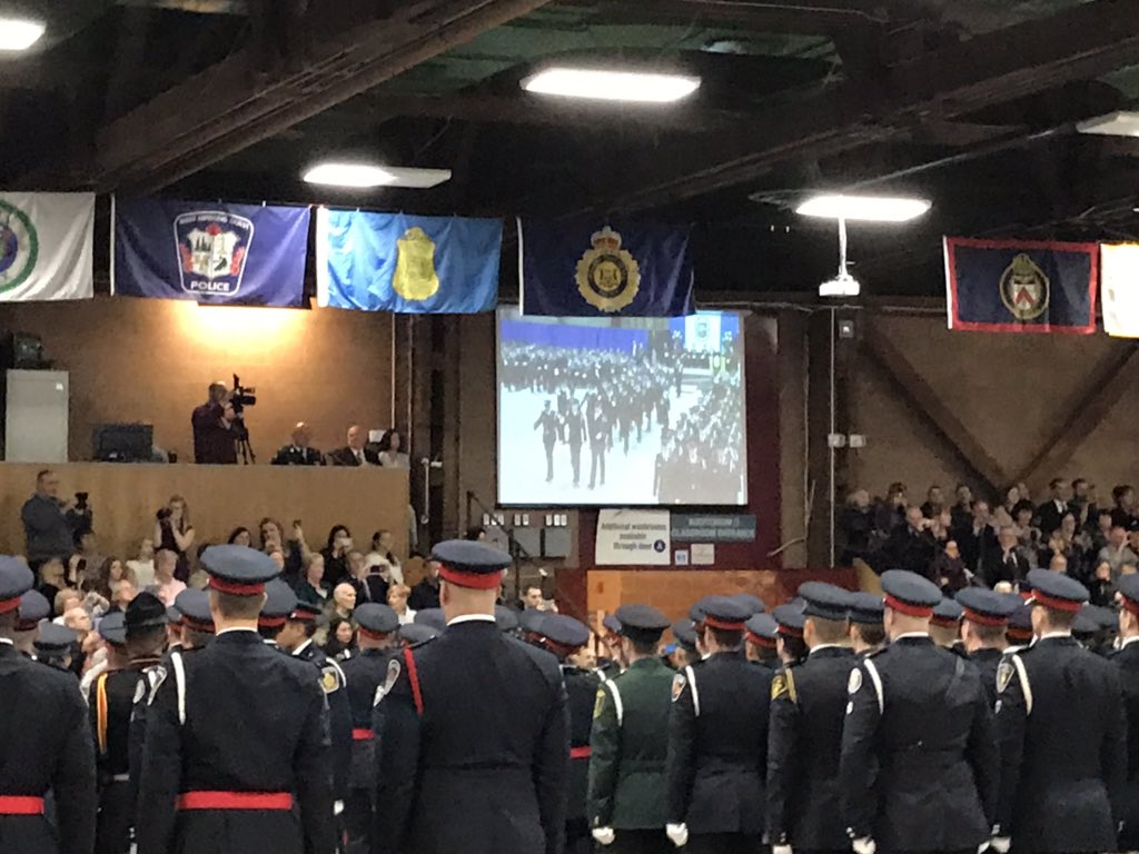 JoinHPS's tweet image. We are at @opcva March Past to celebrate the 12 new @HamiltonPolice officers who have worked very hard to get to this day #onecareerendlessopportunities