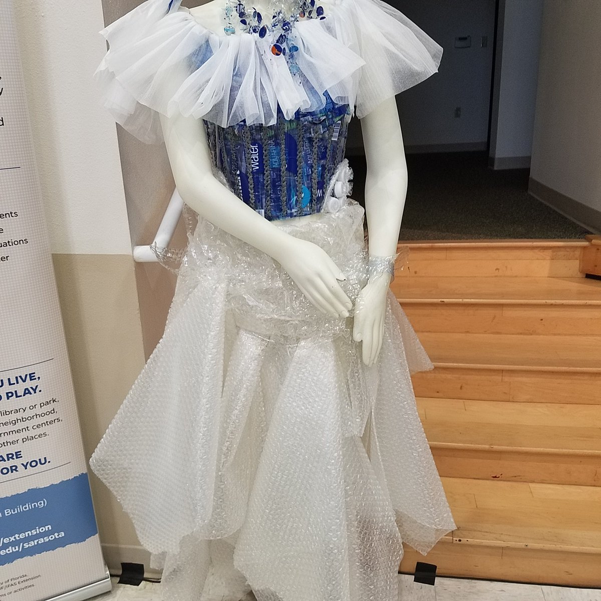 anne70at70's tweet photo. Fashionable plastic #recycling #SWC18 https://t.co/URL4sCrzGU