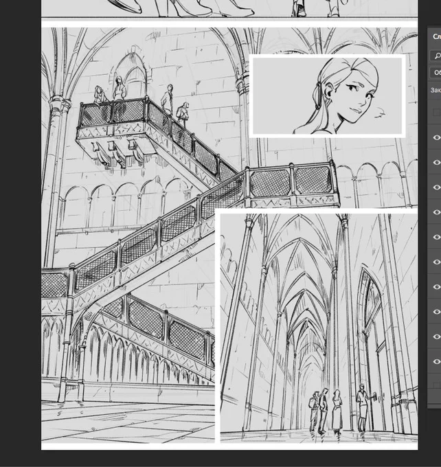 PHEW finished the lineart for this page, gonna stream again tomorrow! Need to line another page and color everything + probably color an illustration with a mascot I began earlier. 