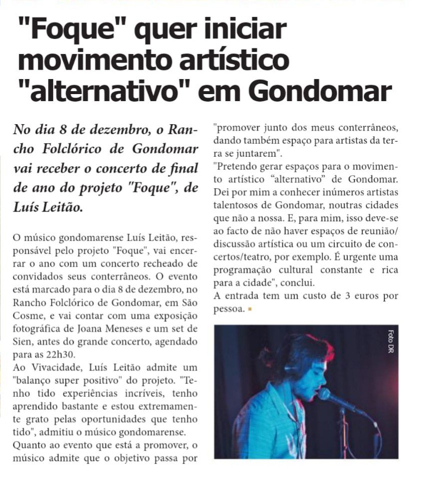 foqueoficial's tweet photo. 8th December // Gondomar
@jvivacidade 
@siensmooth 
#foque #music #Portugal #gondomartotheworld #Days #sonar2019 #CONCERT #livemusic #nicholasjaar #jamesblake #chetfaker #LaGrandeExplication https://t.co/Cjmz4B6ypd