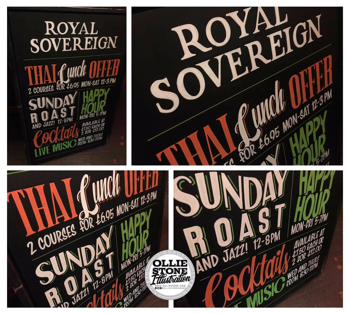 Colourful pavement chalkboard for the ladies at @TheRoyalSovPub in Brighton 😊🎨🖐
#royalsovereign #pub #chalkboards #blackboards #handpainted #signs #signage #signwriting #pubsigns #pubchalkboards #chalkartist #brighton #olliestonedraws