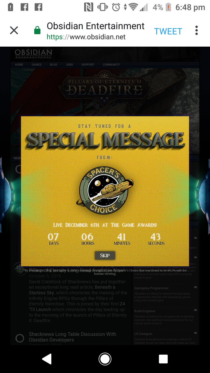 FairCity_Gaming's tweet photo. Okay @Obsidian, you have my attention! https://t.co/efJnZQkcQ0