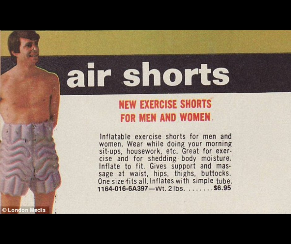 ukst_fitness's tweet photo. We canβt believe these inflatable shorts from the 70s didnβt catch-on π π€£ π π€£
#tbt #throwbackthursday #inflatableshorts #70s #fitness #fitnesslife #workout #fitlife #fitfam #fitnessquote https://t.co/JmoXw60vKP