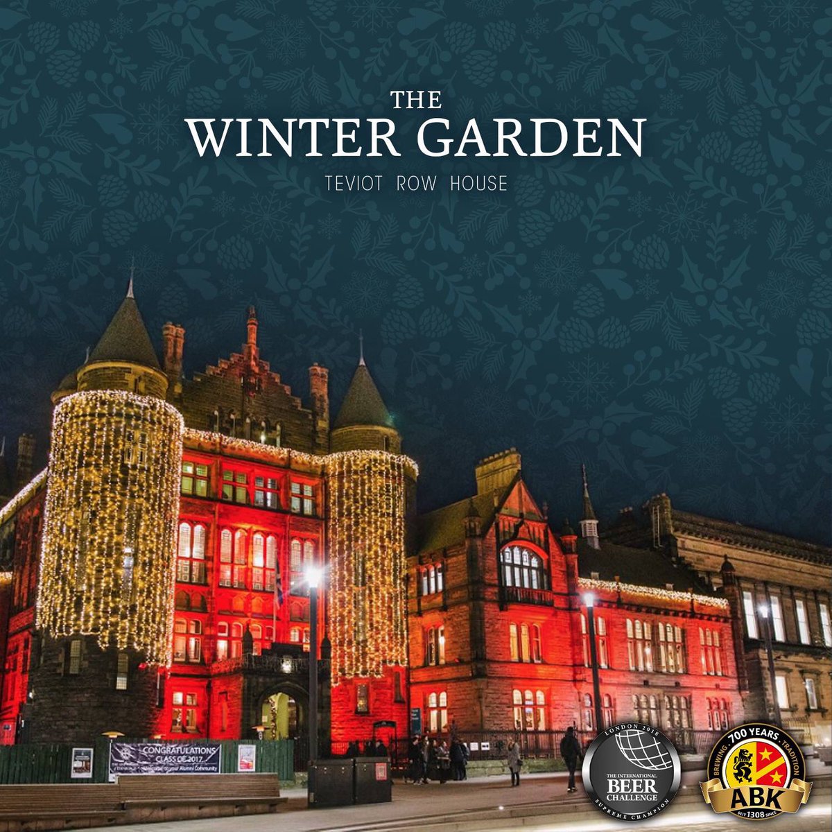 Held each day at the Winter Gardens in Edinburgh until December 14th, you can enjoy an outdoor cinema screening, live music, traditional Xmas food vendors &amp; best of all? You can enjoy a pint of Edel, Hell, Hefeweizen, Fels or Dunkel at the ABK bar! See you all there! 😍
#700years