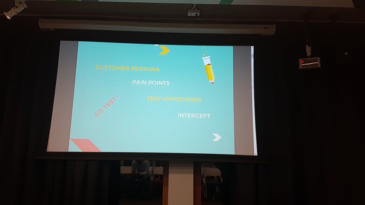 benohear's tweet photo. "No one knows what works in marketing, so you have to test" @andy_mura from @UserlaneHQ #LeanMunich https://t.co/flJoFe5BVG