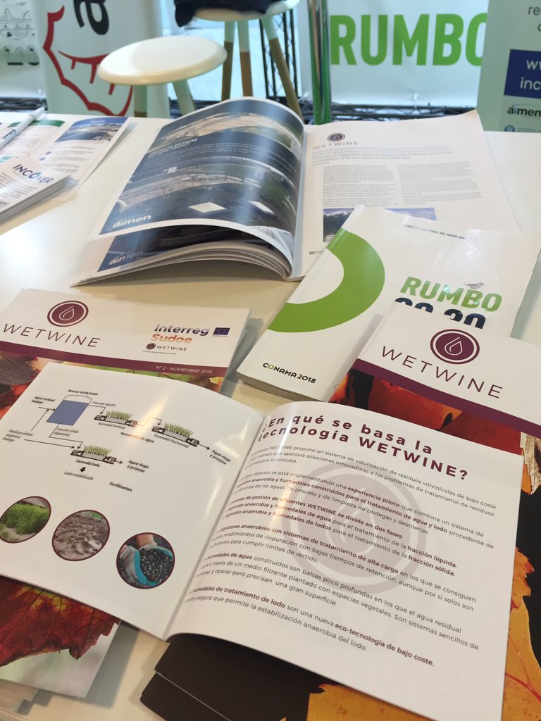 Luz_Herrero_'s tweet photo. Un día muy intenso en #conama2018   Hemos presentado @INCOVERproject en #ConamaConecta y hemos atendido a los visitantes en nuestro stand informando sobre #INCOVERproject y @proyectowetwine #H2020 @EU_ecoinno @Sudoe5 https://t.co/NJjs8gTBjB