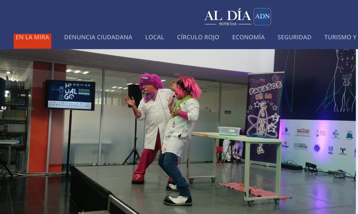 CITNOVA's tweet photo. #Bit Los payasos de la #ciencia enseñan a los niños física, química y matemáticas. Por: @adn_noticias 🔽CHECA EL VIDEO Y LA NOTA COMPLETA🔽 https://t.co/HNQs6M2LGs @AlonsoHuerta @renis_bob @Conacyt_MX @FestivalHidalgo @PlaneacionHgo @Conacyt_MX @Nucleo_CTI @ConacytPrensa https://t.co/vHiSNNMhgb