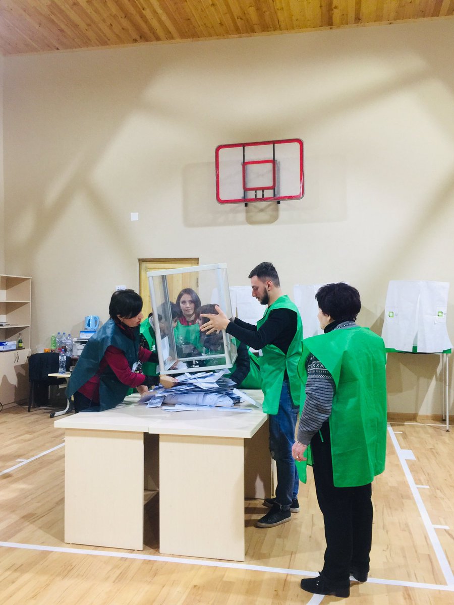 GaelGmm's tweet photo. #Georgia #elections 2018 The independent candidate supported by the Georgian Dream coalition Salome #Zourabichvili won the presidential election. Technically overall positive assessment. But tense campaign and too much money involved in politics https://t.co/TDMXXwMyN5