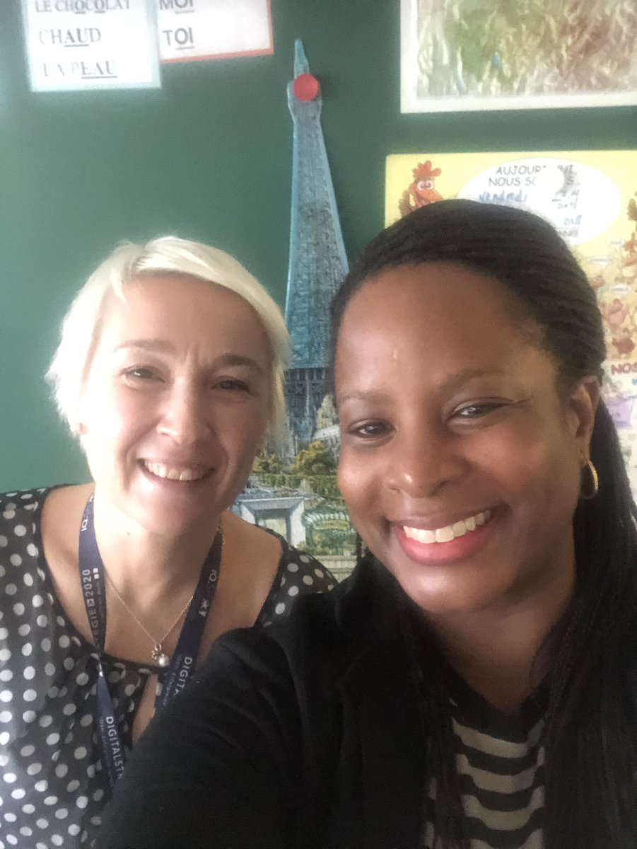 NjeriRichardson's tweet photo. It was French class today with Nina, @eliasrobotcom Elias โthe ๐ค โ and a great group of 4th grade students on my final school ๐ซ visit in Finland at Tammelan Koulu. #myfinnishexperience #finnisheducation #erasmusforyoungentrepreneurs #teachingrobots #tampere #finland https://t.co/RRf4IiVvkM