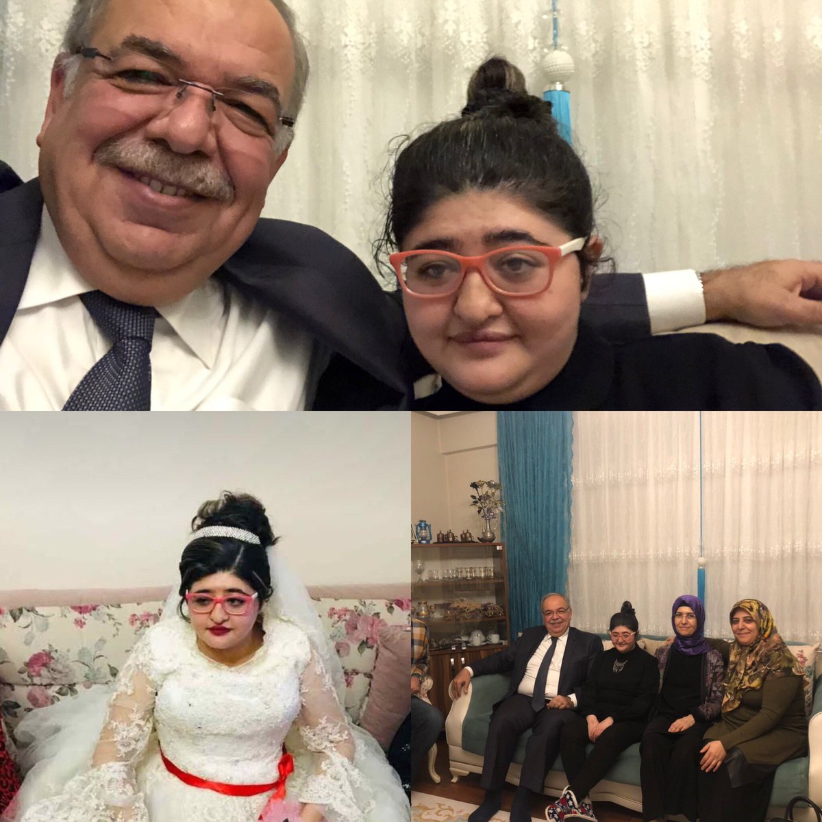 Eşim Fulya Hanımla birlikte temsili olarak gelin olan SENA TIRPAN kızımızı evinde ziyaret ettik.