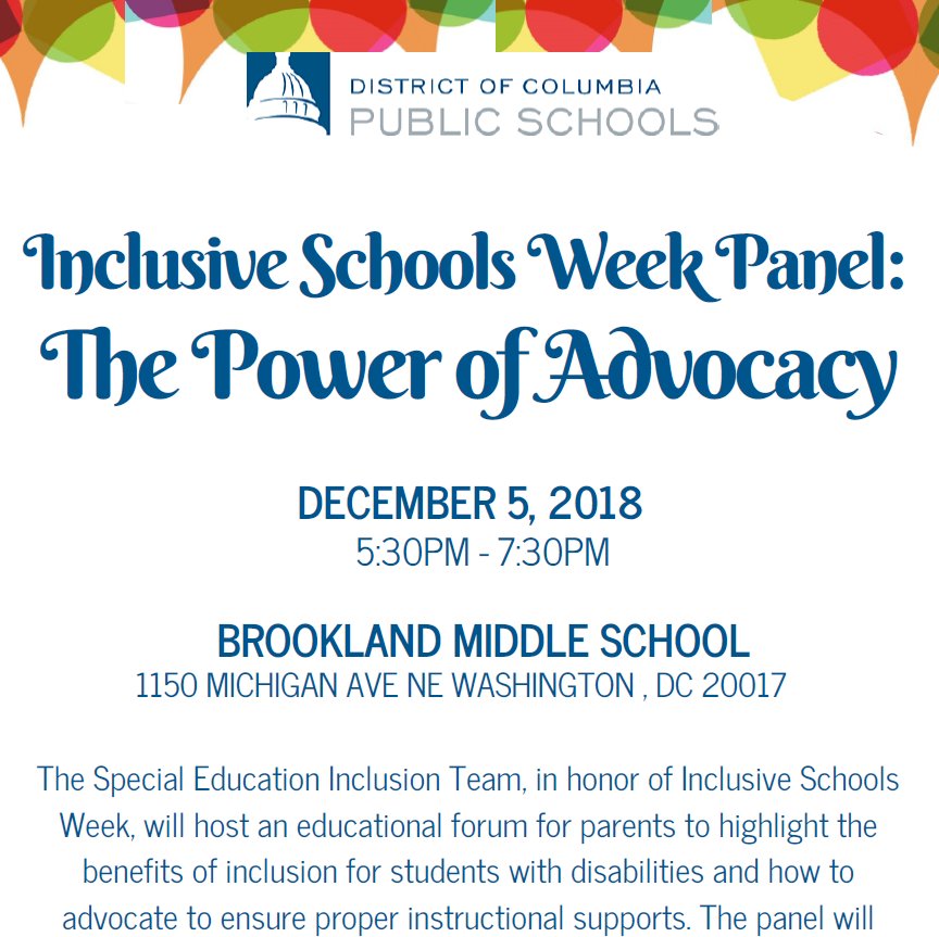 DCPS Inclusion Team tweet media