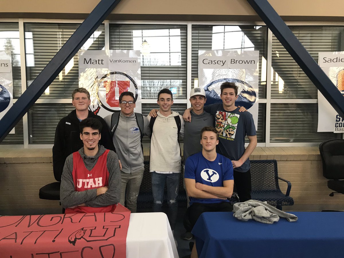 PGVikingsBBall's tweet photo. Congrats to Matt &amp; Casey on their next journey at the college level at @UtahMBB &amp; @BYUbasketball 
@pghighschool recognizing both of them today at the school!
#PGHoops #PGVikings https://t.co/wFM18deL3B