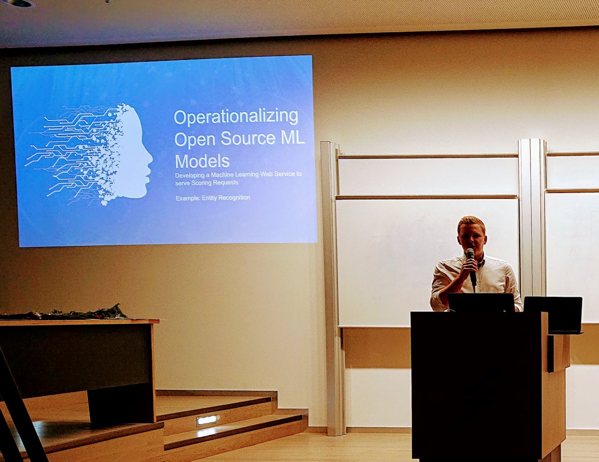 Michael Gorkow from <a href="/SAS_DACH/">SAS DACH</a> will demonstrate how to put trained models made with Keras, spaCy for Entity Recognition into production. 
#ffmdatascience