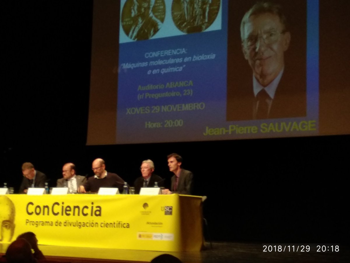 mcastigarcia's tweet image. #JeanPierreSauvage  #ProgramaConciencia  @UniversidadeUSC @FECYT_Ciencia presenta Luis Mascareñas (@qojoselm) e @JorgeMiraUSC en  @Afundacion_org