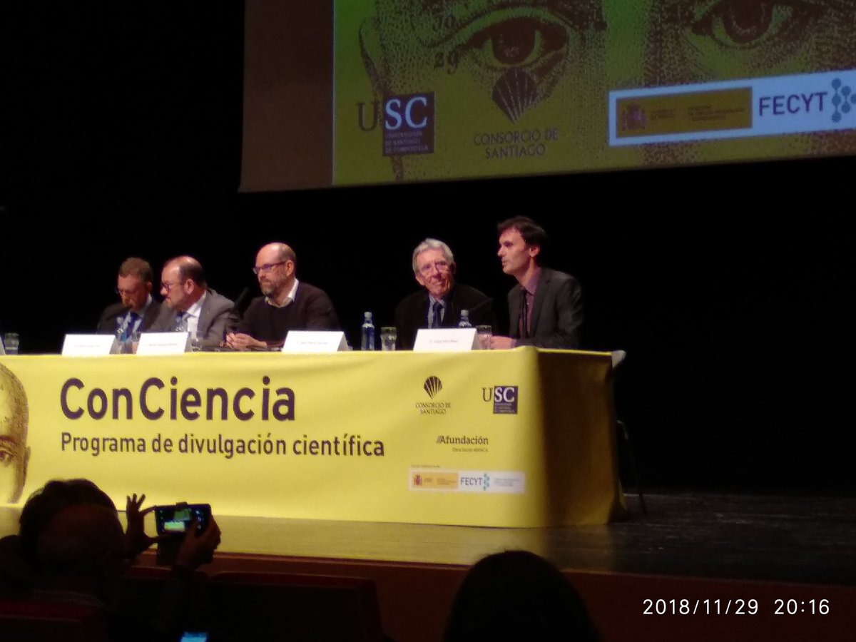 mcastigarcia's tweet image. #JeanPierreSauvage  #ProgramaConciencia  @UniversidadeUSC @FECYT_Ciencia presenta Luis Mascareñas (@qojoselm) e @JorgeMiraUSC en  @Afundacion_org