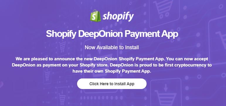 USBitcoinServcs's tweet photo. @GetDeepOnion Shopify Payment App. You can now accept DeepOnion as payment on your Shopify store https://t.co/0Qt4wfP4vs

https://t.co/OOUtdrEMIK

#shopify #ecommerce #deeponion #cryptocurrency #crypto #bitcoin #btc #cryptonews #business @GetDeepOnion #Tor #DeepVault https://t.co/Dffd7JxNA1