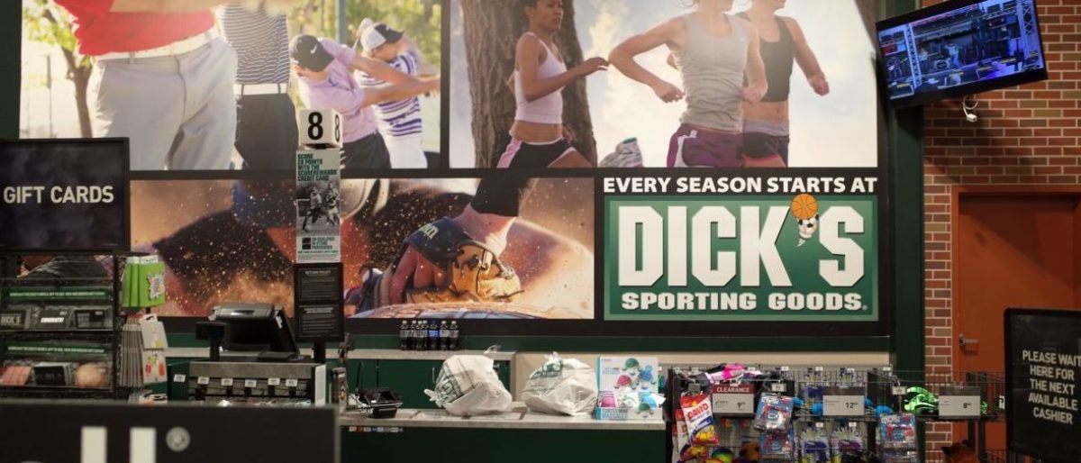 DailyCaller's tweet photo. Sales Plummet As Dick’s Sporting Goods’ Anti-Gun Policies Kick In https://t.co/STuxm6grSx https://t.co/7nL0UrKBQx