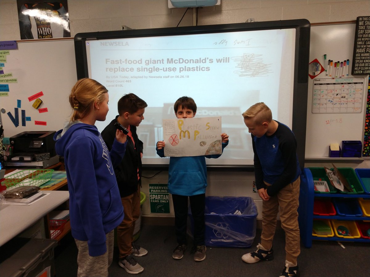 sommersC12's tweet photo. Science presentations - 5th graders presented what they learned about protecting our environment.  #sayrestrong https://t.co/KEwqjfbtYt