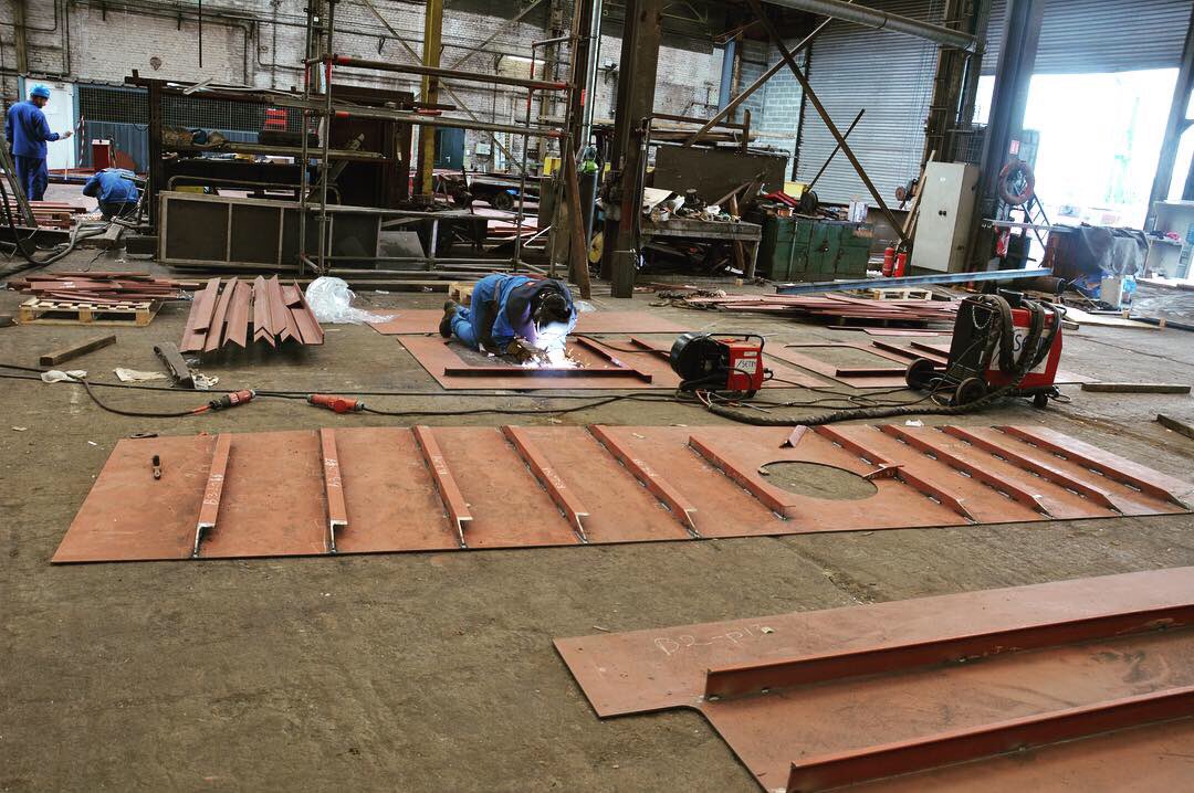 Mim_dieppe's tweet image. Retour en arrière sur les premières étapes de construction du @fluctuart dans notre atelier de @dieppefr 🎨 #MancheIndustrieMarine #Fluctuart #WorkInPorgress #Construction