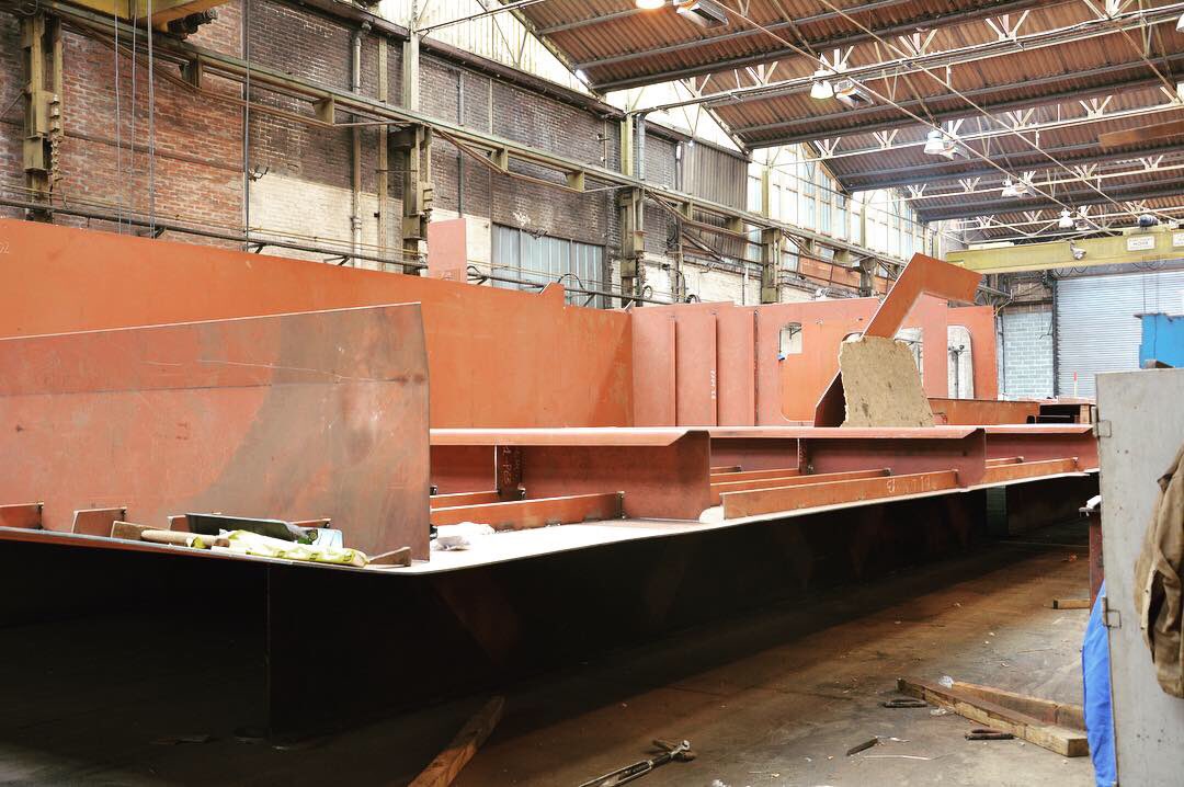 Mim_dieppe's tweet image. Retour en arrière sur les premières étapes de construction du @fluctuart dans notre atelier de @dieppefr 🎨 #MancheIndustrieMarine #Fluctuart #WorkInPorgress #Construction