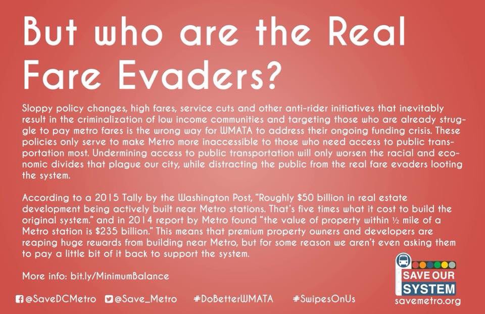 DMVBlackLives's tweet photo. @AdamTuss @councilofdc @nbcwashington @councilofdc The Real Fare Evaders. #ItsNotFare https://t.co/Mcv2rwJD4b