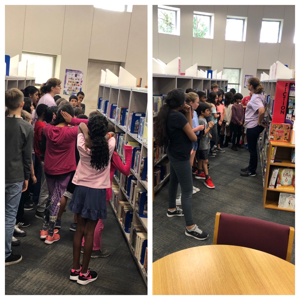 TraceyFlorez's tweet photo. Adopting bookshelves to help keep our library clean and organized. @tmayccisd @SonjiaSolomon @NPERockets @NPE_Counselor #citizenshipgoals https://t.co/qcsxdTS1lL