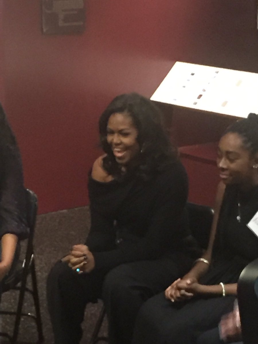 Local high school girls get private round table session with Michelle Obama ..I’ll have the story at 6