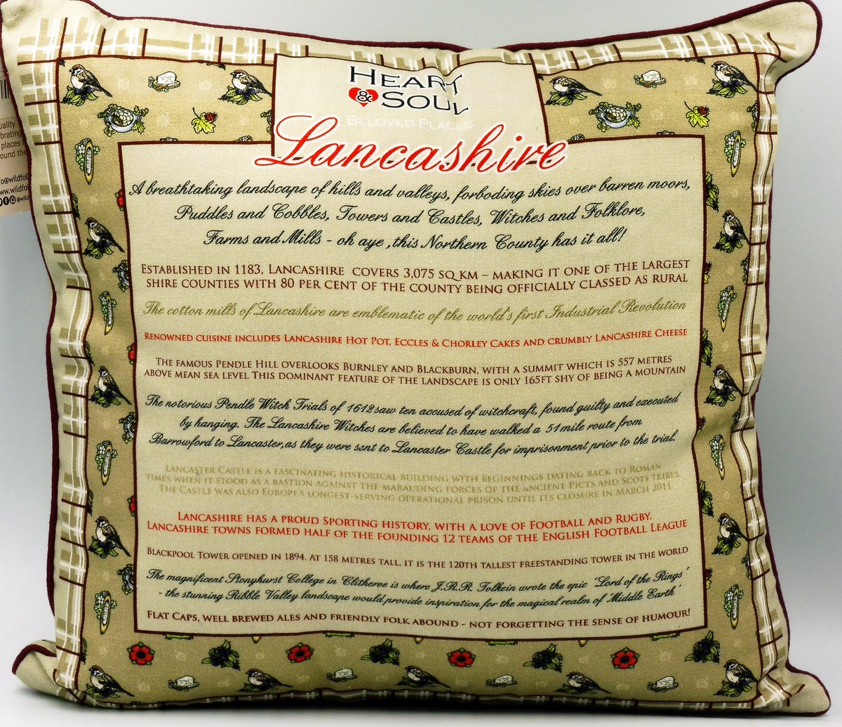 We are based in Lancashire and so seemed fitting that some of our designs are about this great region! Available on our website with FREE UK Shipping!!! 📦💜

SHOP NOW 👉 goo.gl/AmAJsm  

#WildFolk #Cushion #Lancashire #LancashireHour