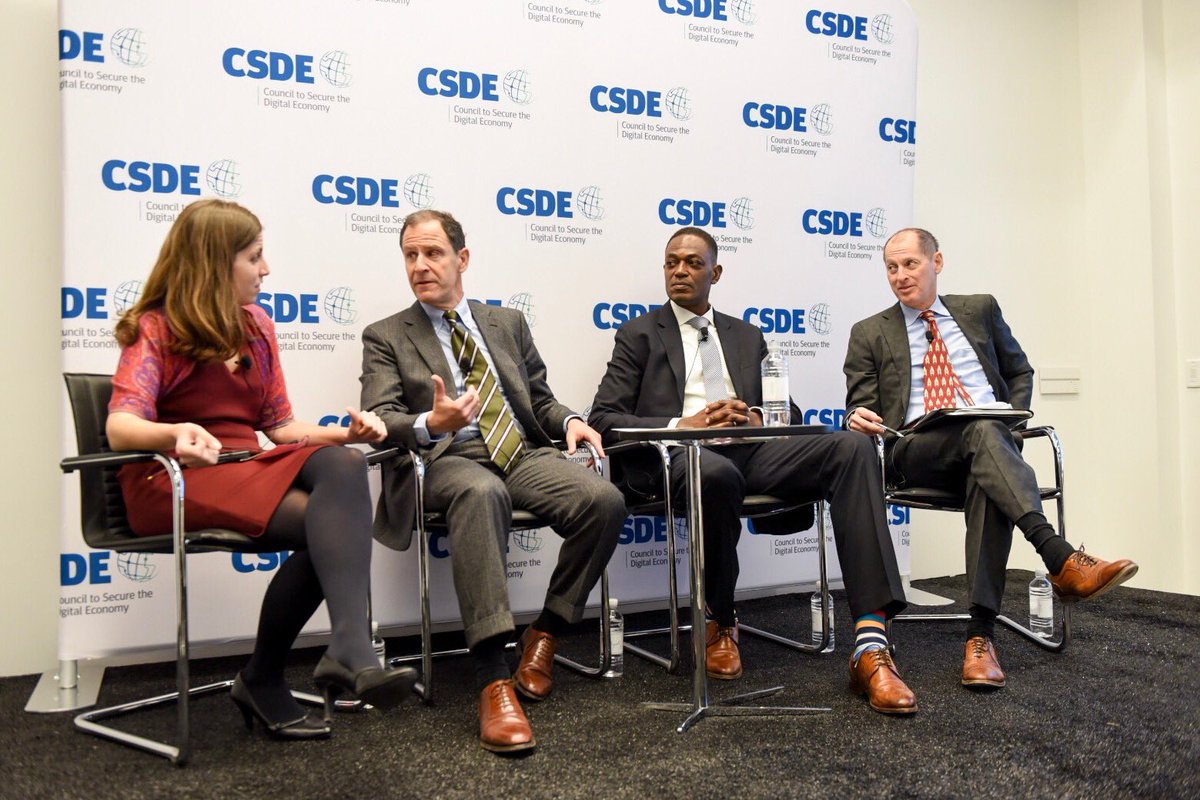 USTelecom's tweet image. Thank you @michaelarossa @BGOV for leading an engaging conversation with @ITI_TechTweets @CTATech @USTelecom about the critical path forward to securing our digital economy  #AntiBotnetGuide #CyberSecurity