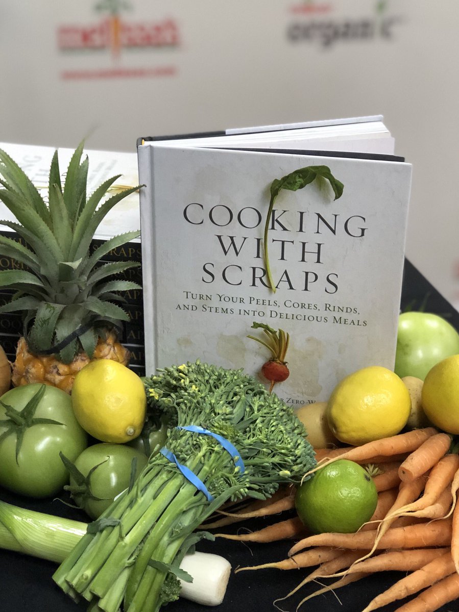JollyTomato's tweet photo. Why #CookingWithScraps ? Right now a jaw-dropping 40% of food is wasted. This book by @LindsayJeanHard shows how to minimize #food waste by cooking with scraps from apple cores to zucchini stems. #InMelissasKitchen @MelissasProduce https://t.co/eimcQxRL0e