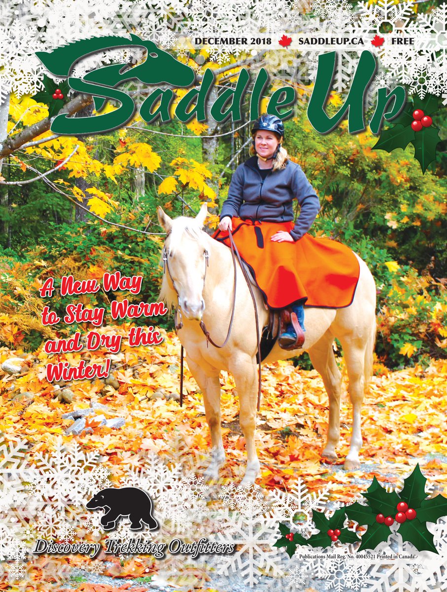 DtoEquine's tweet photo. Guess who's on the cover of the December edition of Saddle Up Magazine?!  Pick up your copy at feed and tack shops in Alberta and BC https://t.co/dHGTEjUA3E