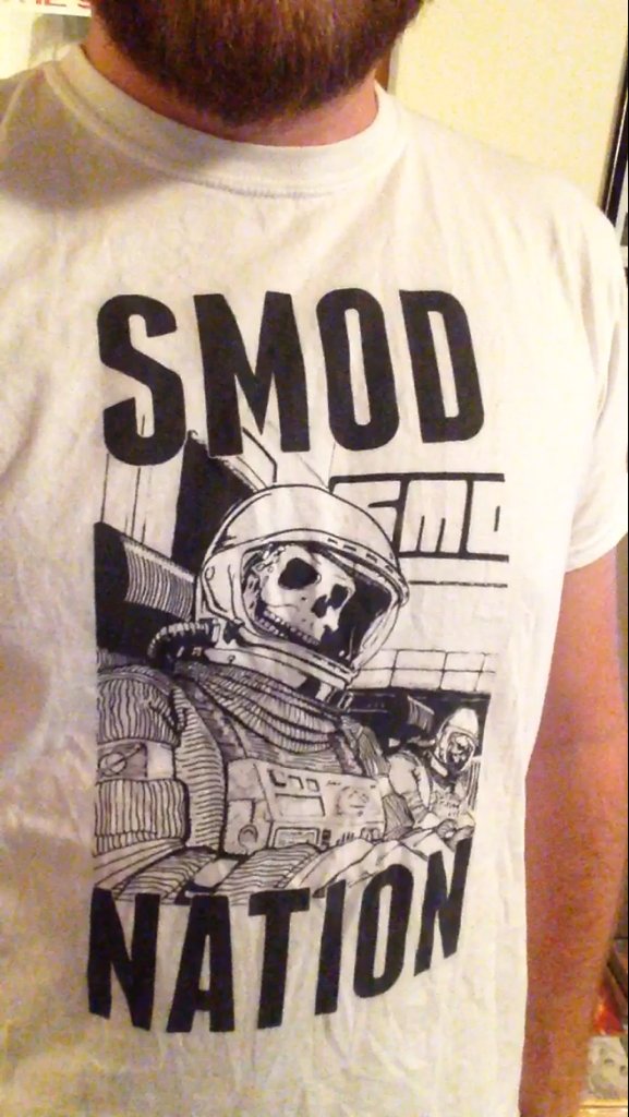 Get the first SMOD T Shirt now!
Pick up yours at smodnation.net/shop to rock this bad boy and show your support for all things DOOMED.  Currently sold out of Large.  

United States orders use this page smodnation.net/shop?olsPage=p…

Non US orders this page smodnation.net/shop?olsPage=p…
