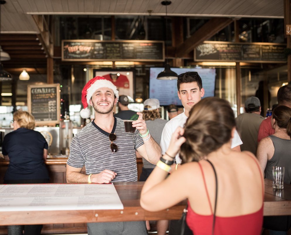 SaltWaterBrewer's tweet image. Cheers to Five Years! The celebrations continue this evening with our #Movember fundraiser for the @DelrayBeachFire. If enough is raised, our co-founder Dustin will shave his beard and live stream it on Facebook! On tap today is our new King Cow Imperial Milk Stout.