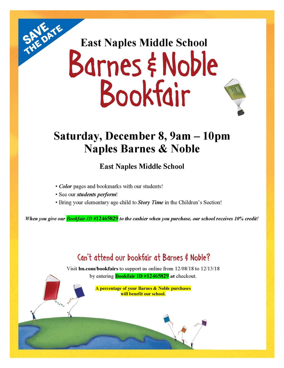 East Naples Middle On Twitter Gatorsenm Book Fair Join Us