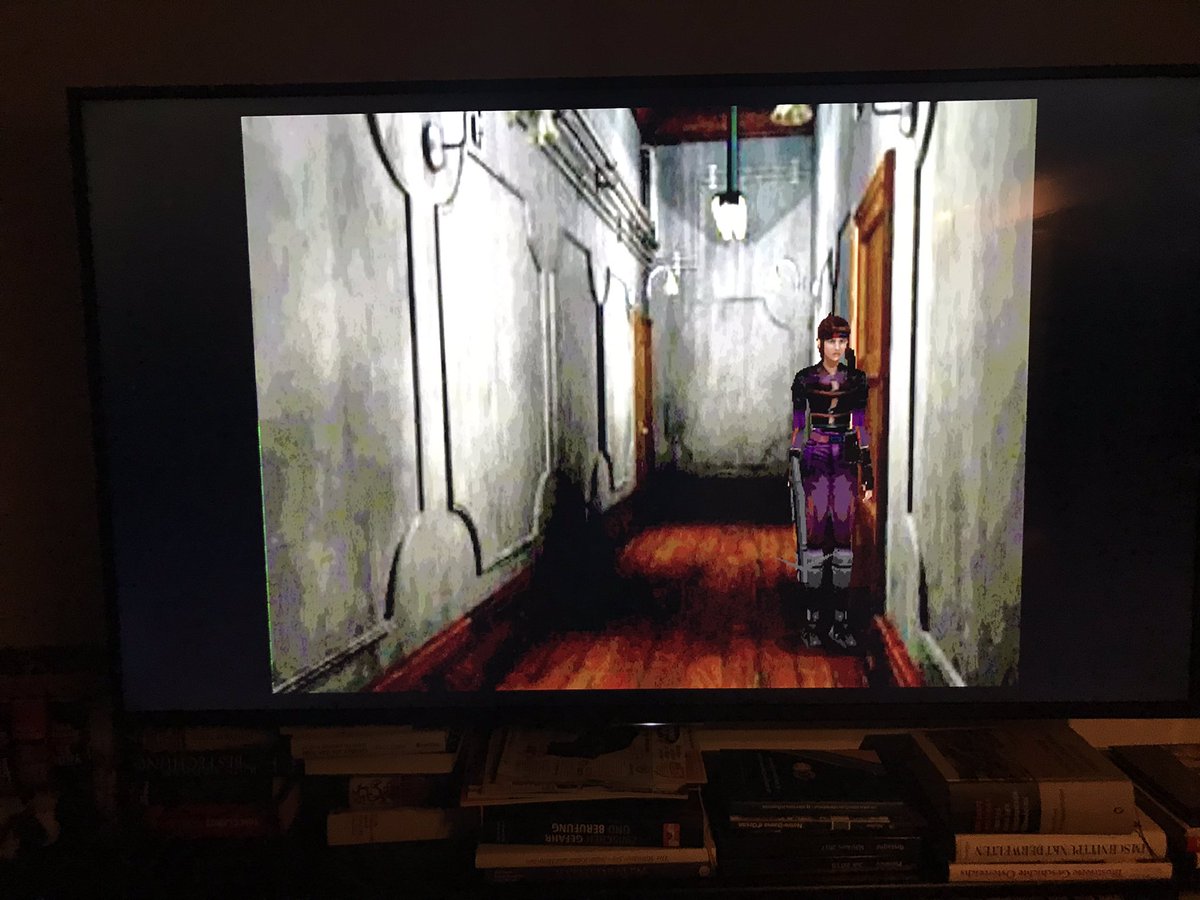 Pete085's tweet photo. playing Re2 on N64 with Hdmi mod still looks great #ResidentEvil2  #N64  #capcom https://t.co/oQI7hw8L0f