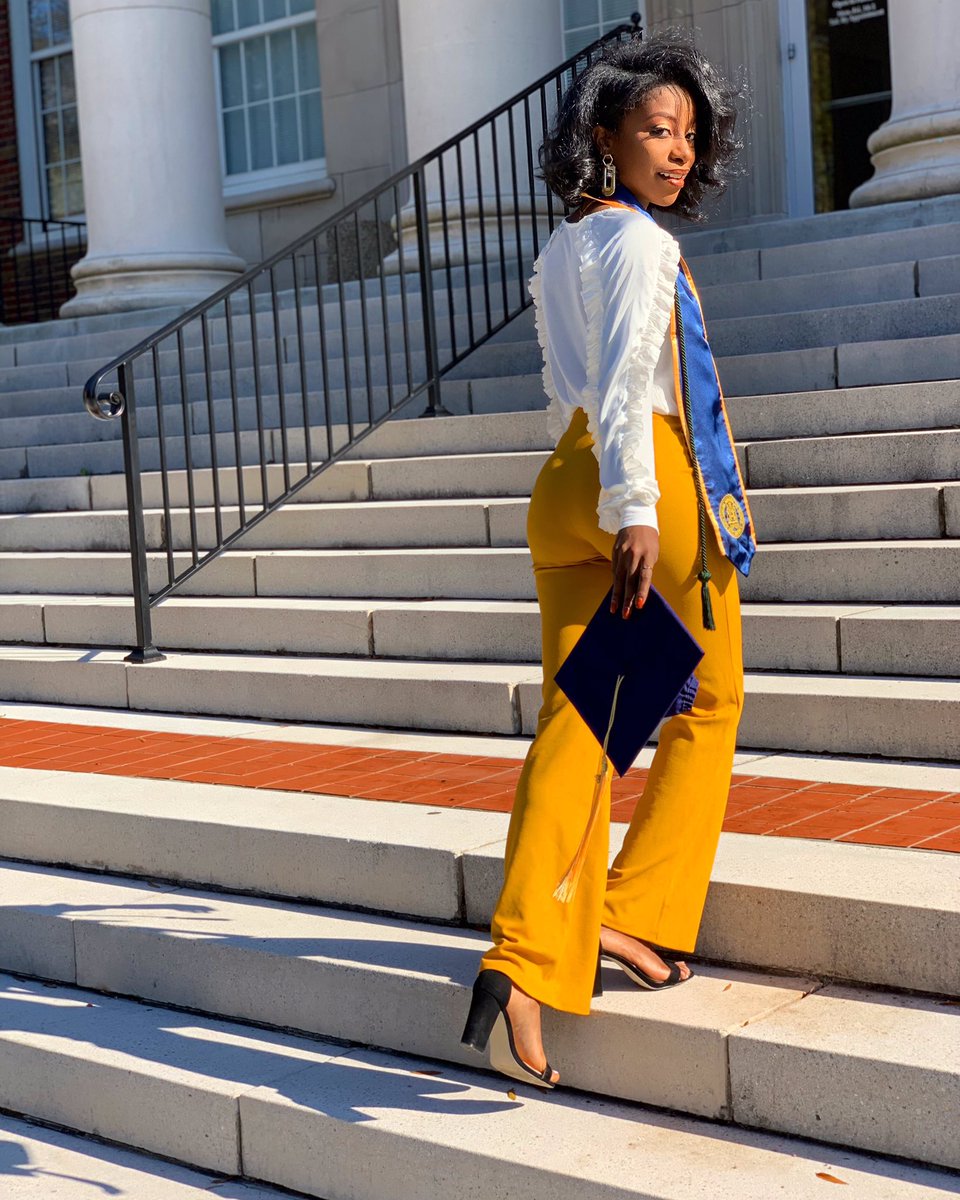 sydnisupreme's tweet photo. Officially finished my last day of class as an undergraduate student. Thank you North Carolina Agricultural & Technical State University, it’s been real💛💙 #meetmeatthecoliseum https://t.co/UY0Kzbj5Ac