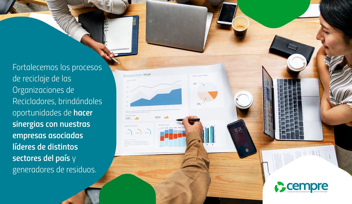 CEMPRE_COLOMBIA's tweet image. Fortalecemos los procesos de reciclaje de las Organizaciones de Recicladores, brindándoles oportunidades de hacer sinergias con nuestras empresas asociadas líderes de distintos sectores del país y generadores de residuos.

#cemprecolombia #cempre #economiacircular