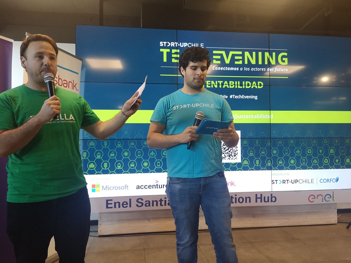 YessyArlyn's tweet image. Partimos con el último #TechEvening de Sustentabilidad de @startupchile