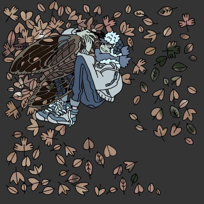 夏の名残を抱きしめて…??

#Colour_Collective #RoseGold #cicada #蝉
#kidlit #kidlitart #セミ 
#平成最後の秋繋がらなくても良いですがこんな絵描いてます 