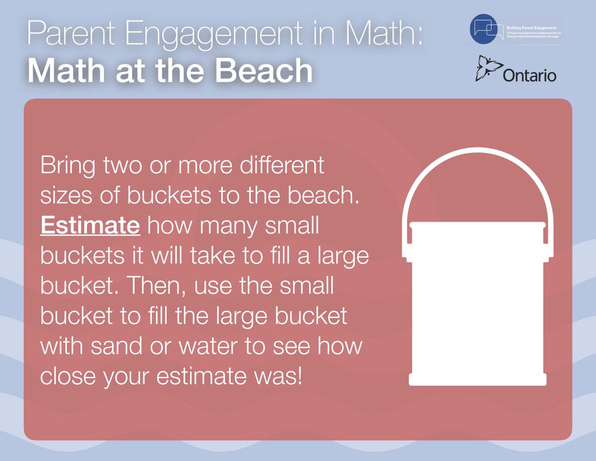 Round out your next beach day with some math! Two buckets and a beach are all you need to get those math skills engaged!