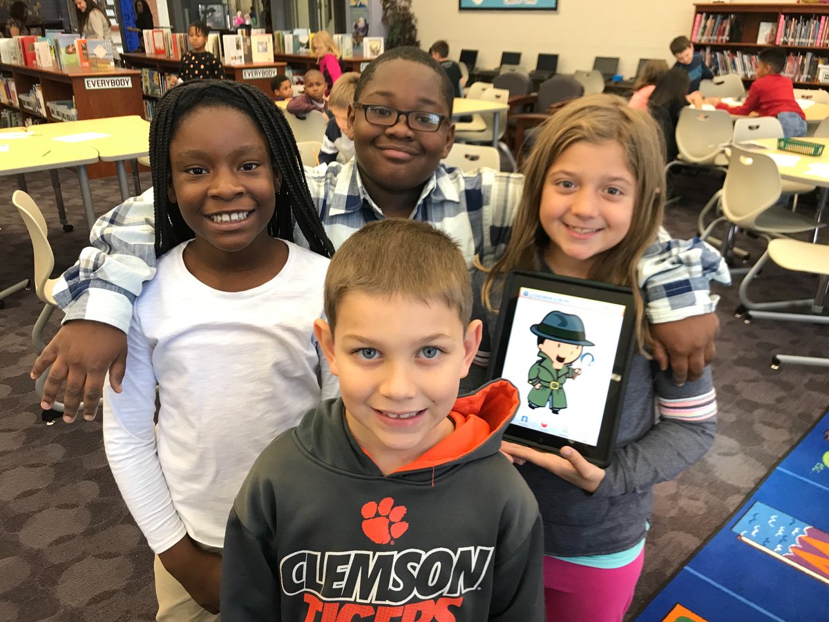 mrscarrillo_'s tweet photo. This week our class worked together to show off their skills as mystery readers. A special thank you to our school librarian, Mrs. Merritt, for helping us solve the case of who pushed humpty dumpty! @CSESHuskies @LexingtonOne https://t.co/88BbUX59eu