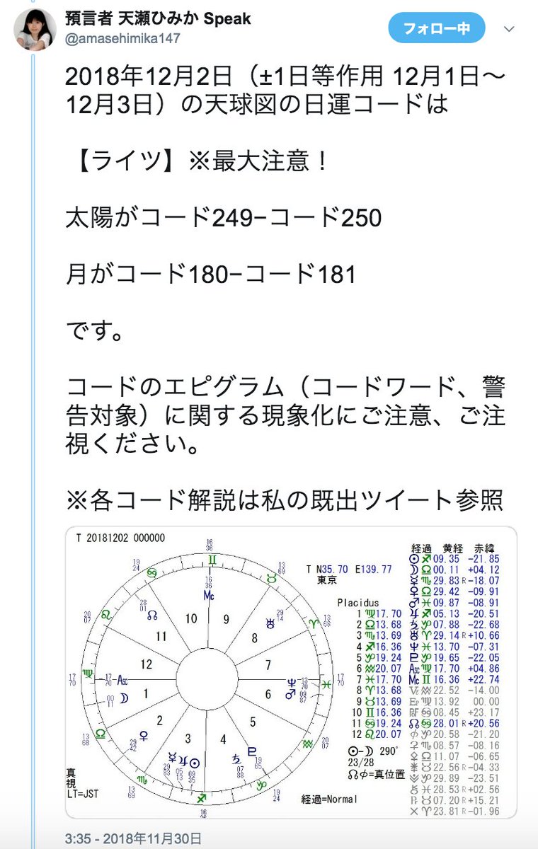 か 天瀬 予言 ひみ