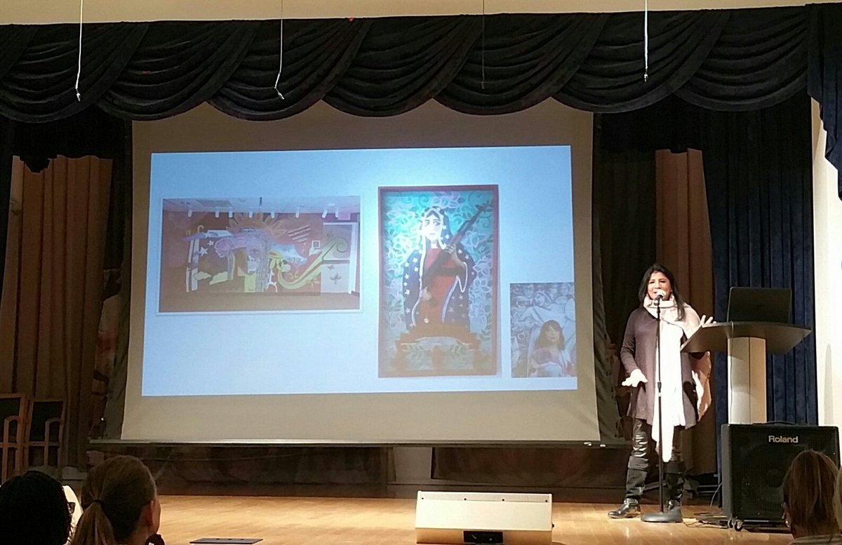 AnawlTeach's tweet image. Two #artivists, @RosaliaTWeiner &amp;amp; Alejandro Orengo  showed us the importance of using art for positive activism #socialjustice, #dcpz, #wissit18.  Thanks @CR_School @ArtEducationDC.