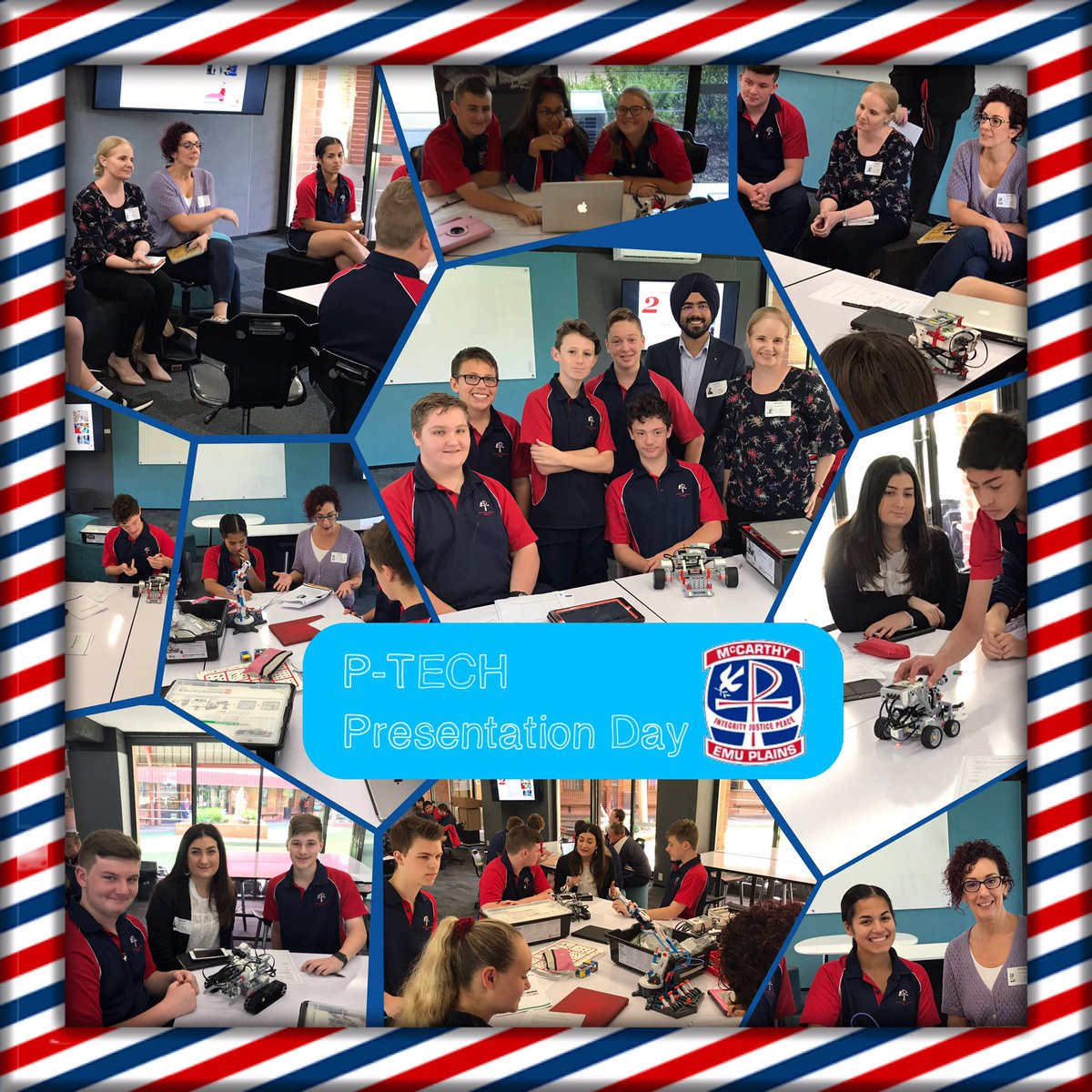 SullySensei's tweet photo. Fantastic to watch MCC students presenting their projects to Telstra and PWC #McCarthy #ptechaustralia @amashman @TaniaCairns #stem #MCCPBL4TW @gee_karen @ptechaustralia https://t.co/1zcTMQG9Ao