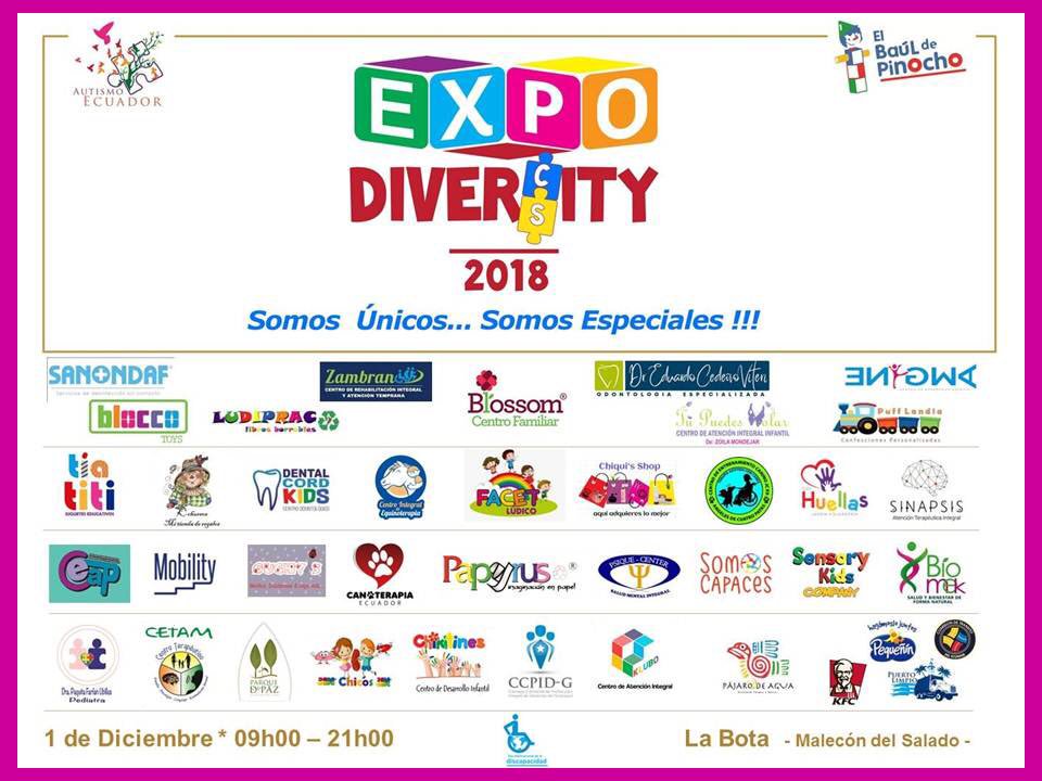 Sábado 1 , Malecón de salado , sector la bota, desde las 9am  <a href="/ExpoDiversity/">ExpoDiversity</a> <a href="/bauldepinocho/">Baúl de Pinocho</a> <a href="/Kinkygatu/">Angélica Jaramillo</a> <a href="/MarthaMorenoG/">Martha Moreno G</a>  <a href="/Stephano_Rubio/">Stephano Rubio</a> <a href="/HildaCuadroG/">Hilda Cuadro García</a>
