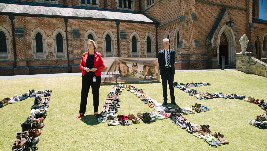 145 pairs of empty shoes represent the people who have lost their lives on our roads this year. Who won't celebrate Christmas with their loved ones. Please drive safely. Don't make a mistake that could cost you your life or the life of another.

bit.ly/2DRSXoz