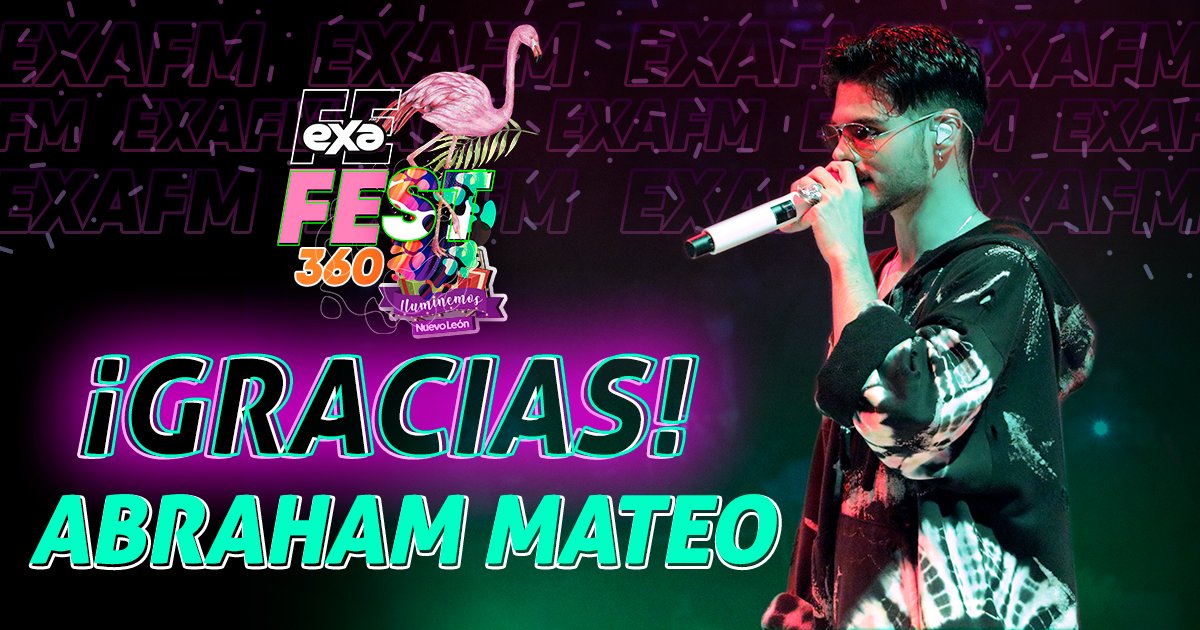 exafm973's tweet photo. ‼️GRACIAS ABRAHAM MATEO‼️

¿Te lo perdiste? Mira nuestra transmisión en vivo: 
CNCO ➡ https://t.co/P91iGqA2bV
Mario Bautista, Abraham Mateo, DVICIO, Mau y Ricky ➡https://t.co/kZVEhNI9iT https://t.co/ski3KYIXme