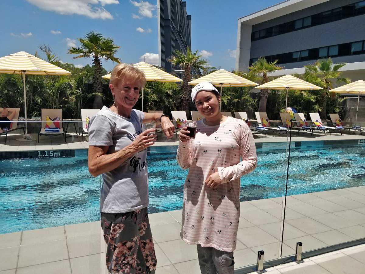 WestSydHealth's tweet photo. Our staff are currently wearing their PJs in public! They’re at a forum discussing our work to end ‘PJ paralysis’ - which involves getting our patients out of bed, dressed and moving to fast track their recovery! #wslhddressitup https://t.co/HTo5JXl72s