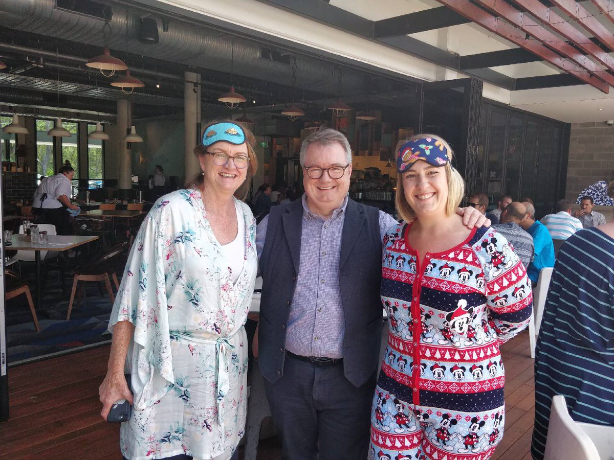 WestSydHealth's tweet photo. Our staff are currently wearing their PJs in public! They’re at a forum discussing our work to end ‘PJ paralysis’ - which involves getting our patients out of bed, dressed and moving to fast track their recovery! #wslhddressitup https://t.co/HTo5JXl72s