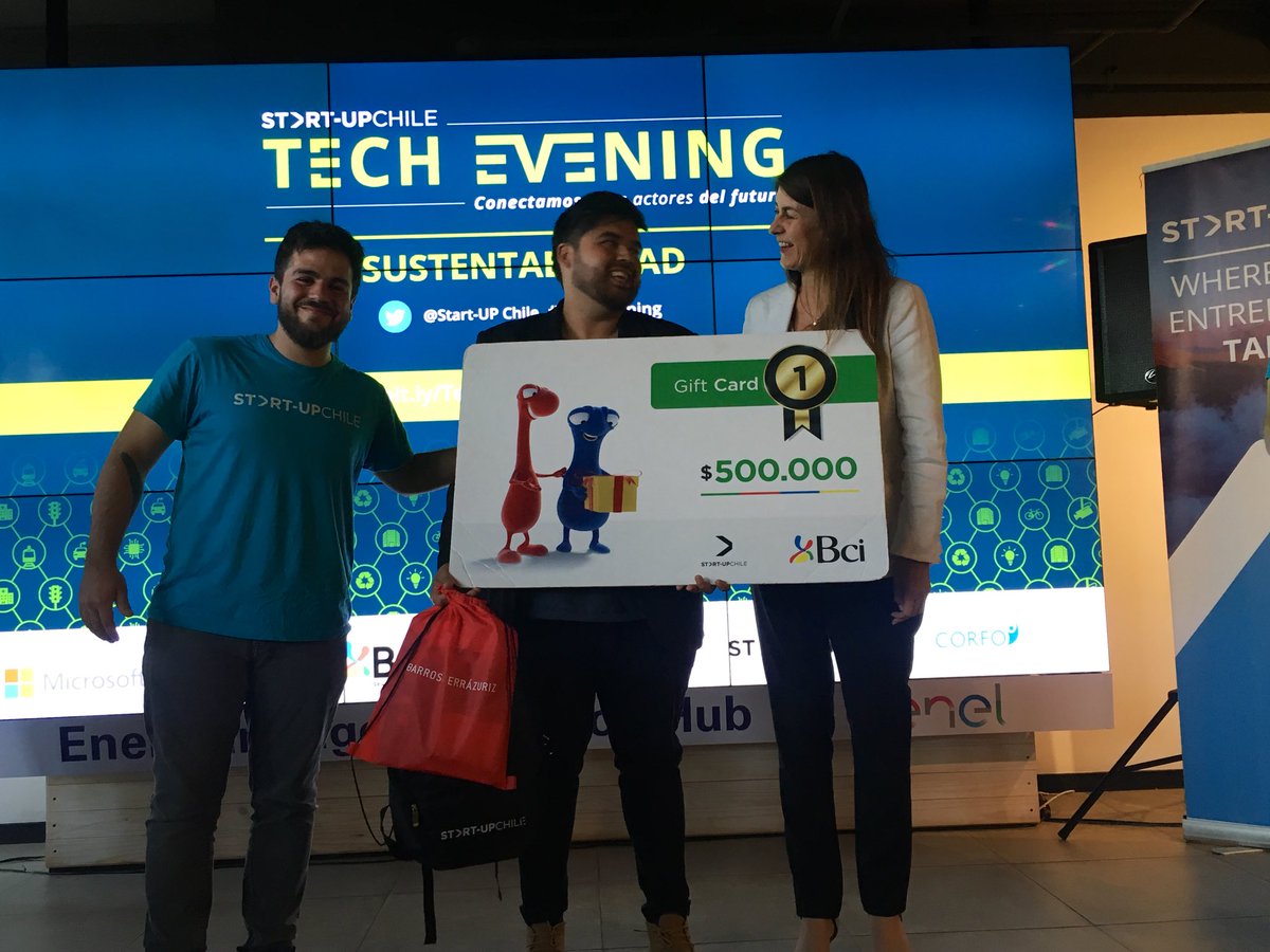 BancoBci's tweet image. ¡Felicitamos a los ganadores del #TechEvening de Sustentabilidad! #EmprendedoresBci